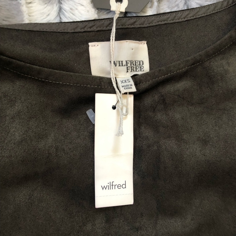 ARITZIA Wilfred Free Nori Dress in Olive Size XXS - Picture 7 of 9